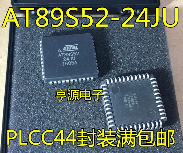

50pcs/lot AT89S52 AT89S52-24JU AT89S8253-24JU JI JC PLCC44 100% New