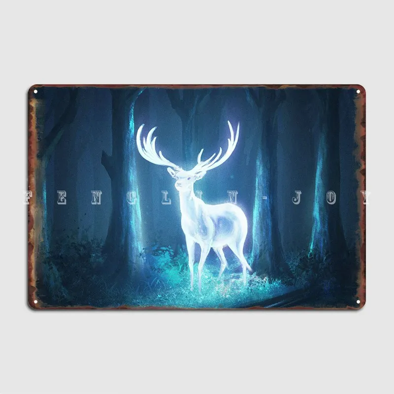 

Deer Poster Metal Plaque Designing Pub Mural Painting Mural Tin Sign Poster