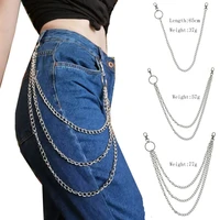 punk rock metal pants waist chain men women key chain wallet keychain jeans hip hop jewelry gift