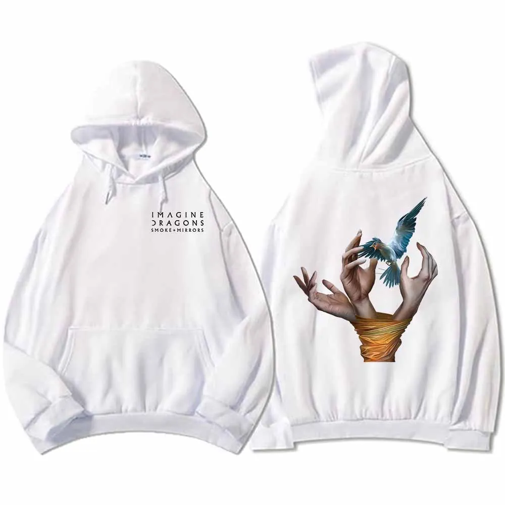 Толстовки с капюшоном Band Imagine Dragons Reflections From The Vault of Smoke + Mirrors Album толстовки длинными