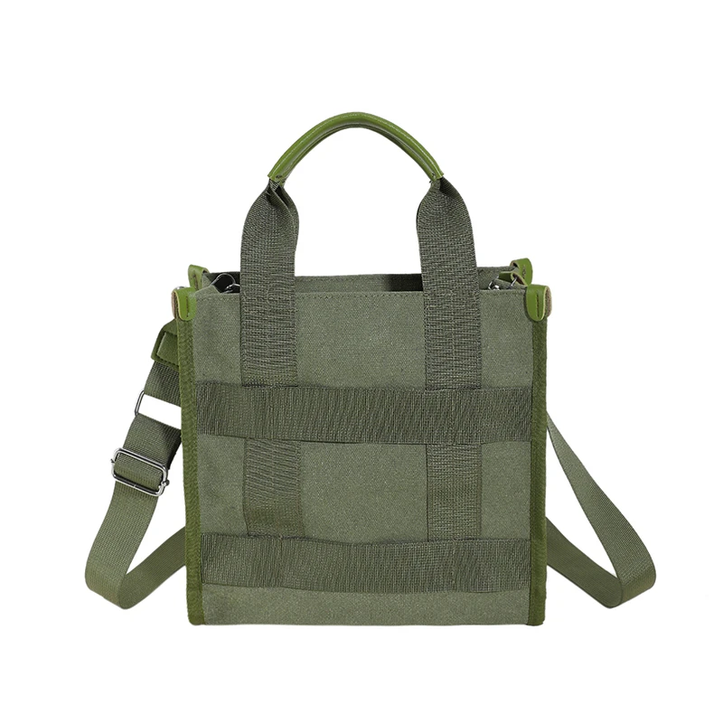 Холщовые женские сумки на молнии с ручками сверху простые плечо 2024 хит продаж