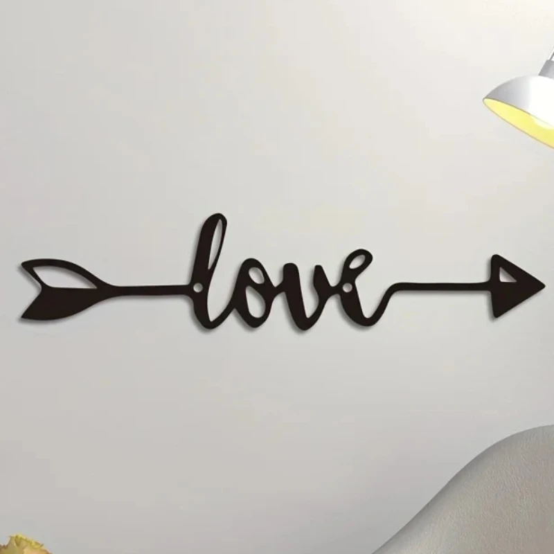 HelloYoung Modern Love &amp Arrow Wall Art — Металлическая Декоративная Железная Подвеска Для