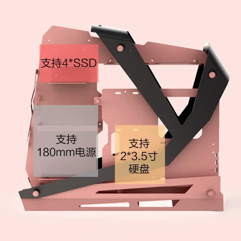 Yeston Sakura zeaginal ZC-09 mATX полностью алюминиевый настольный компьютер хост с водяным