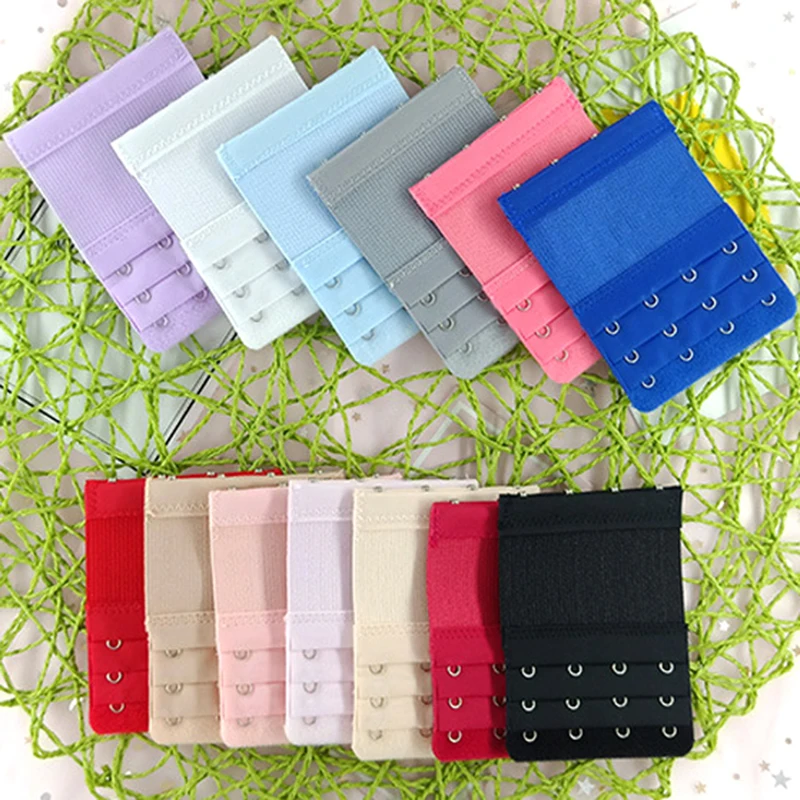 

Women Bra Strap Extender 3 Rows 4 Hooks Bra Extenders Underwear Clasp Strap female Intimates Accessories DIY Elastic Bra Clip