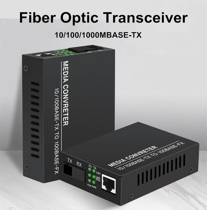 2pcs Fiber Optic Transceiver 100Mbps/1000Mbps 3KM 1.25G FTTH Optic Fiber Fibra Ethernet Switch enlarge