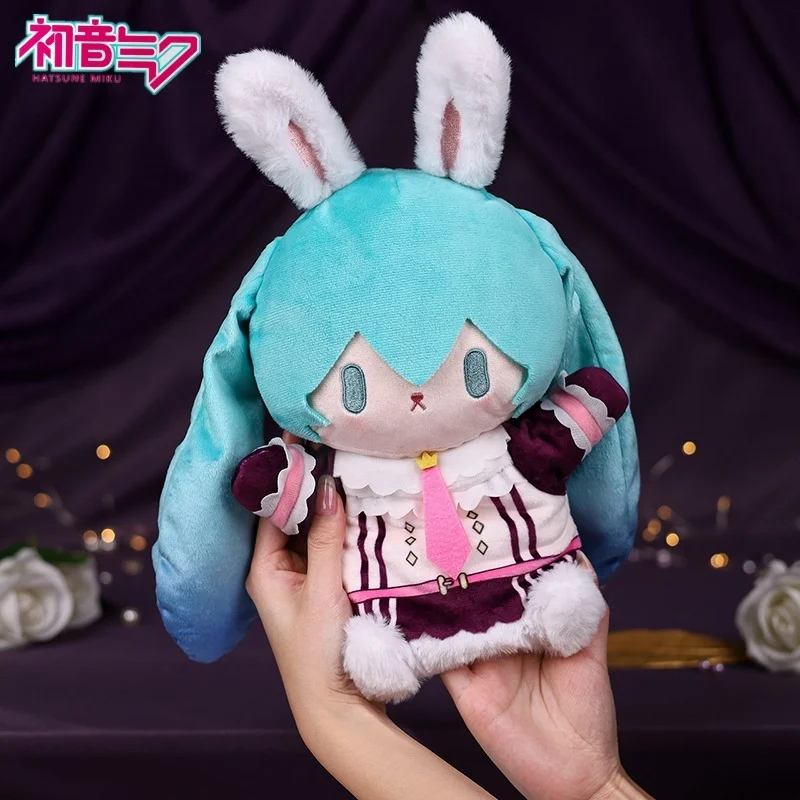 

24cm Original Hatsune Miku Happy Magic Tour Series Miku Rin Len Luka Meiko Kaito Plush Toys Soft Filled Dolls Pillow Toy Gift