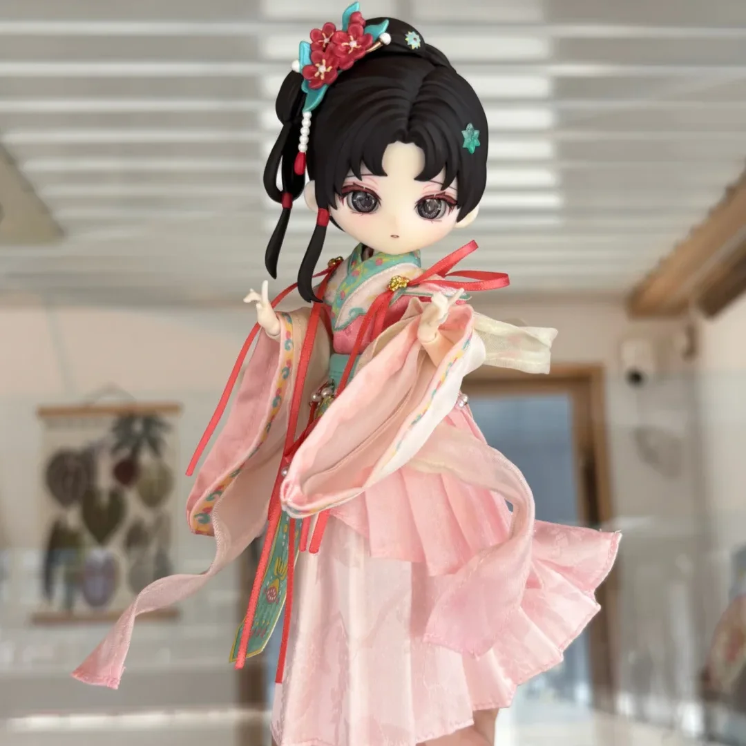 Фото Simontoys Liroro The Dream Of Red Mansion Series Традиционный китайский стиль 12-точечная BJD фигурка из слепой коробки с подвижными суставами, аниме-фигурка №5