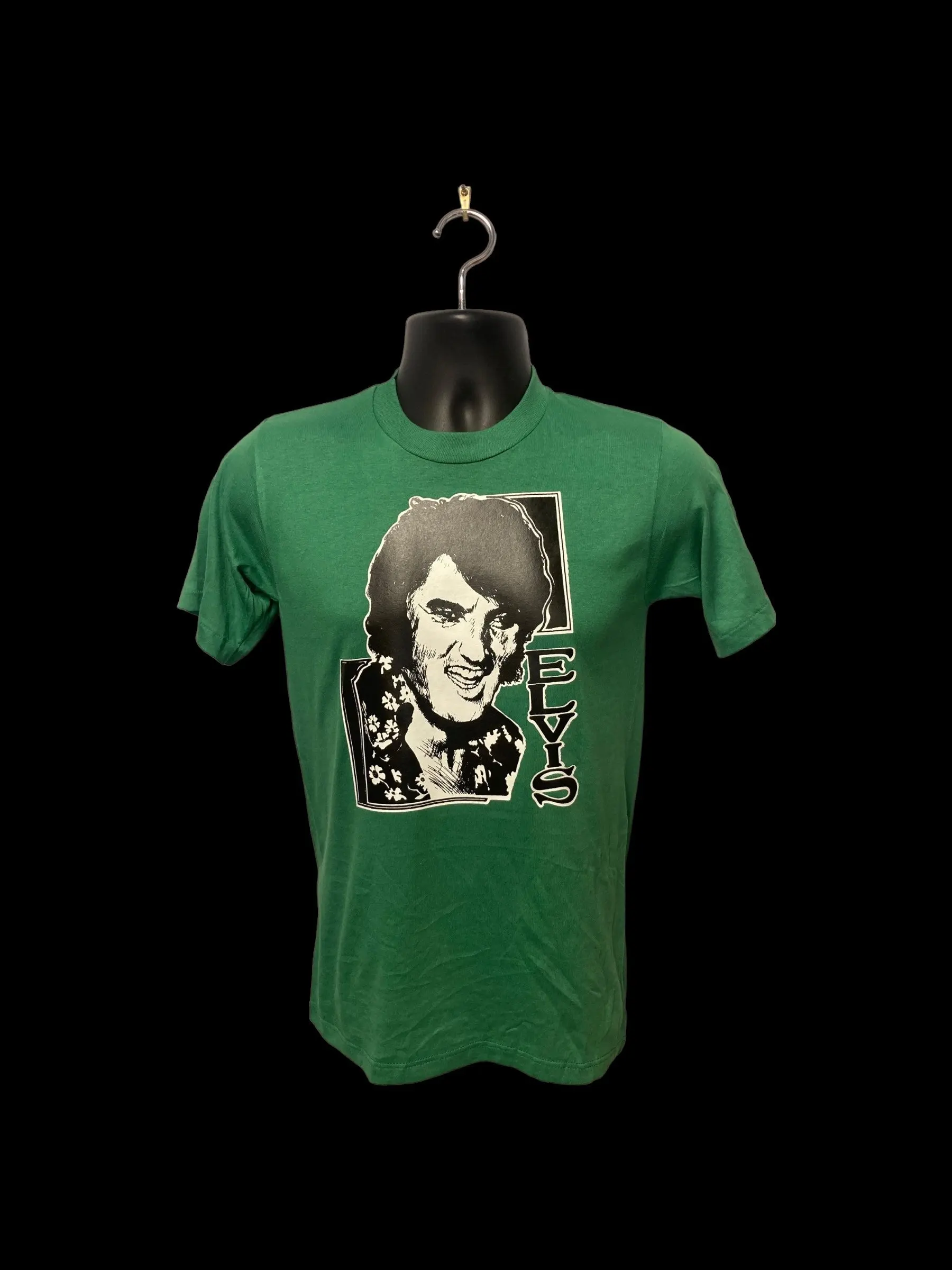 Винтажная футболка с надписью Deadstock Frankenstein 1980 года зеленая E113