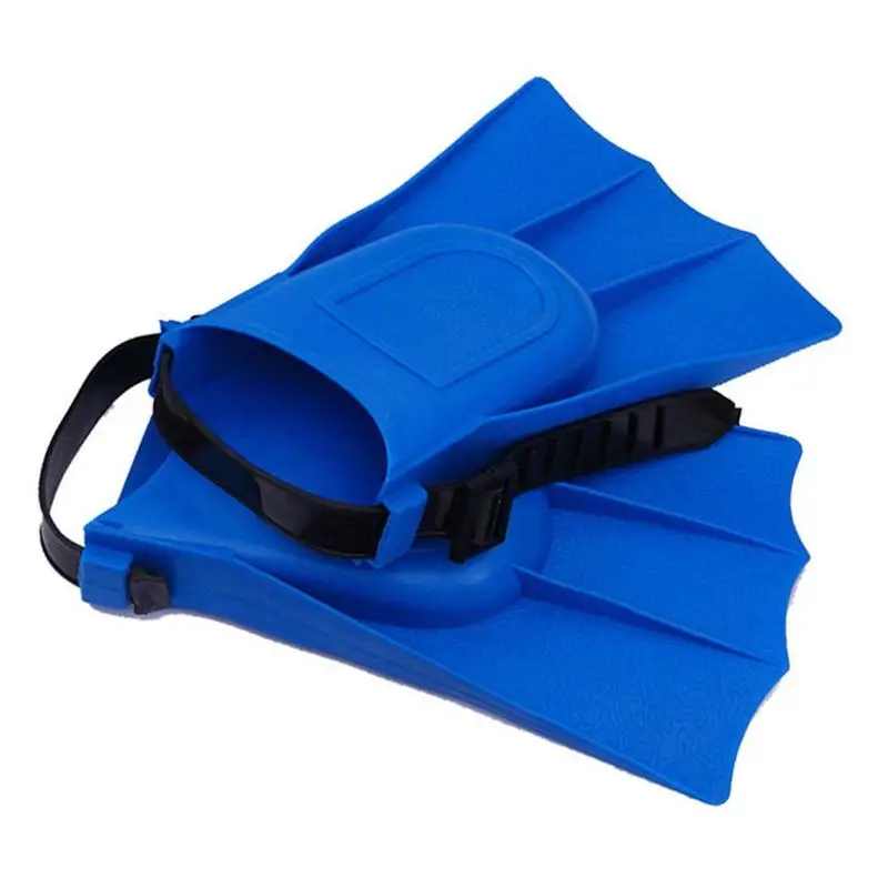 

Summer Free Swimming Diving Fins PE Material Durable Short Swim Flippers For Adults 2 Color Can Choose Drop Ship