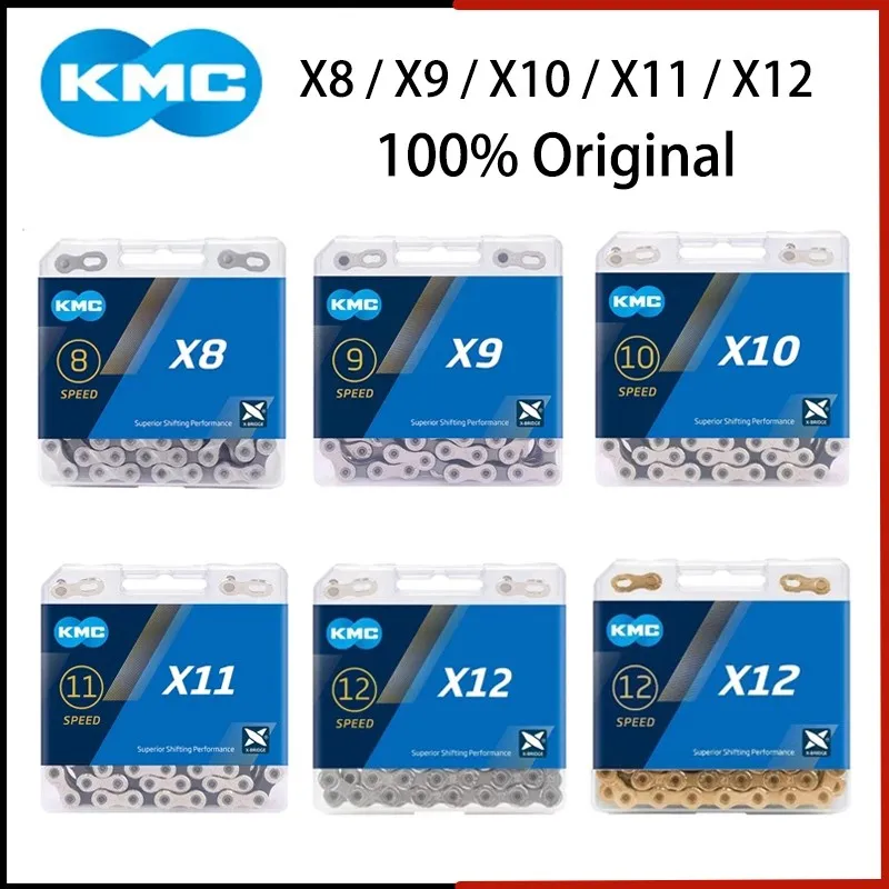 KMC Bike Chain X8 X9 X10 X11 X12 MTB Road Bicycle 8V 9V 10V 11V 12V Speed Crankset for Shimano SRAM Bikes Parts |
