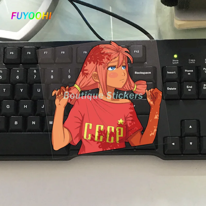 

FUYOOHI Exterior/Protection Boutique Stickers Anime Graffiti Beautiful Girl Graffiti Decals Waterproof Reflective Car Sticker