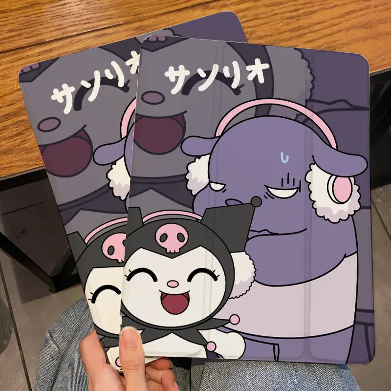 

Cute Sanrio kuromi melody tablets Case For iPad Pro 2020 2021 11 Air 2 3 Mini 4 5 6 2018 9.7 2019 10.2 10.5 10.9 12.9 inch Cover