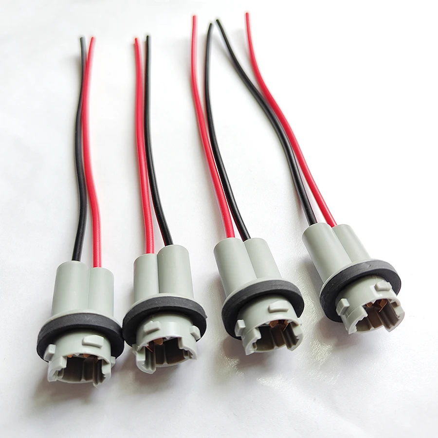 

4 шт./лот T15 W16W розетка гнездовой разъем жгуты проводов автомобильные резервные/задние фары адаптер цоколя лампы