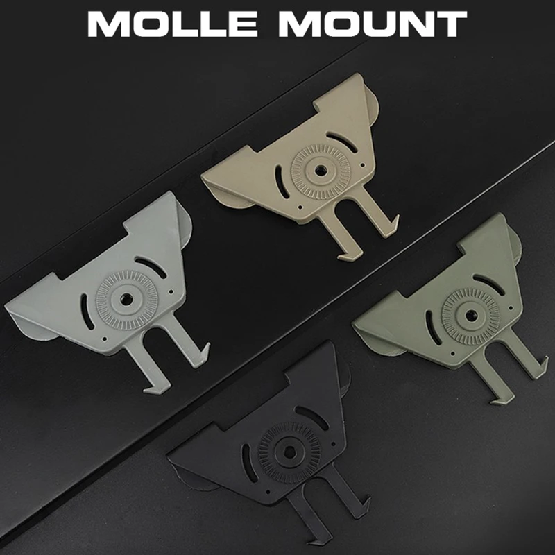 

MOLLE Attachment for Gun Holster Magazine Pouch, Tactical Pistol Holster Platform Mount Belt Holster Molle Buckle Adapter