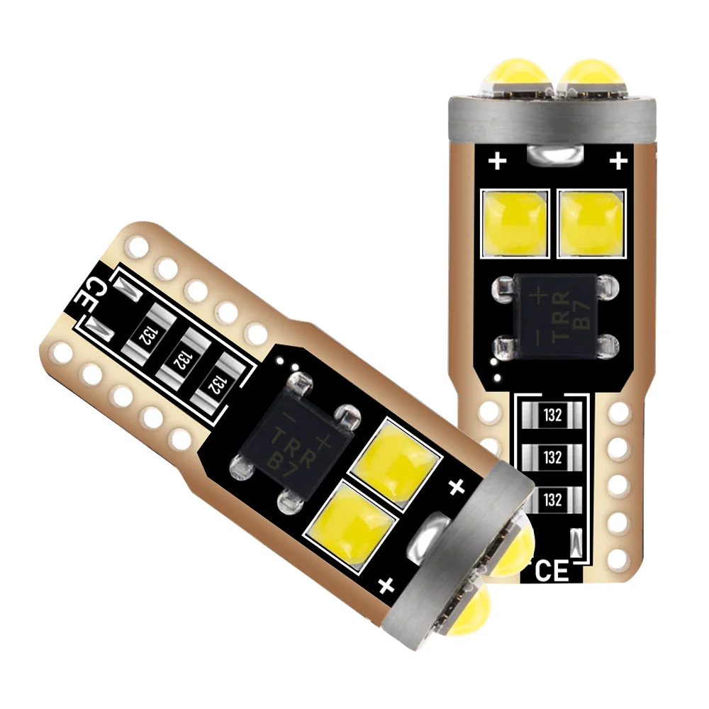 5/10 шт. Автомобильные светодиодные лампы W5W T10 501 194 SMD