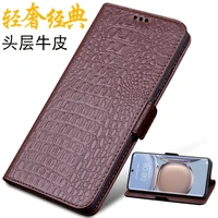 hot s12 sales luxury lich genuine leather flip phone case for vivo s12 pro real cowhide leather shell full cover pocket bag