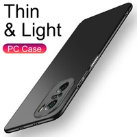 ultra thin hard pc back cover case for xiaomi mi 11 10 ultra 10t lite redmi note 10s 9s 9 9a 9c poco x3 f3 m3 f2 pro matte case