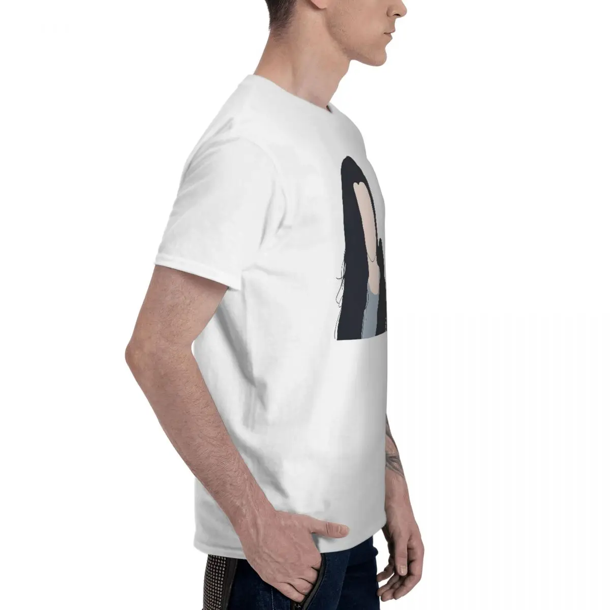 Футболка мужская с коротким рукавом и круглым вырезом 100% хлопок