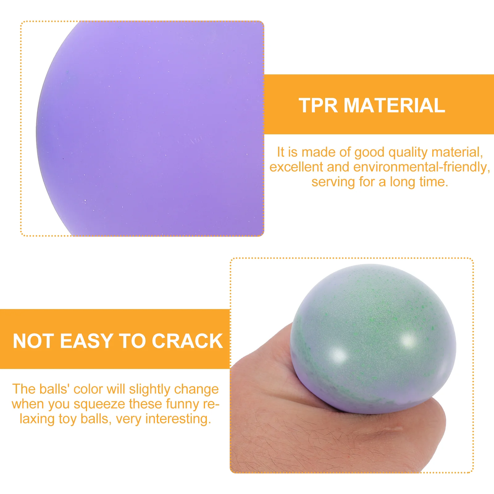 2 Pcs Arthritis Ball Adukt Toys Squeeze Balls Relaxation Anti Mochi Reliever Mini Vent enlarge