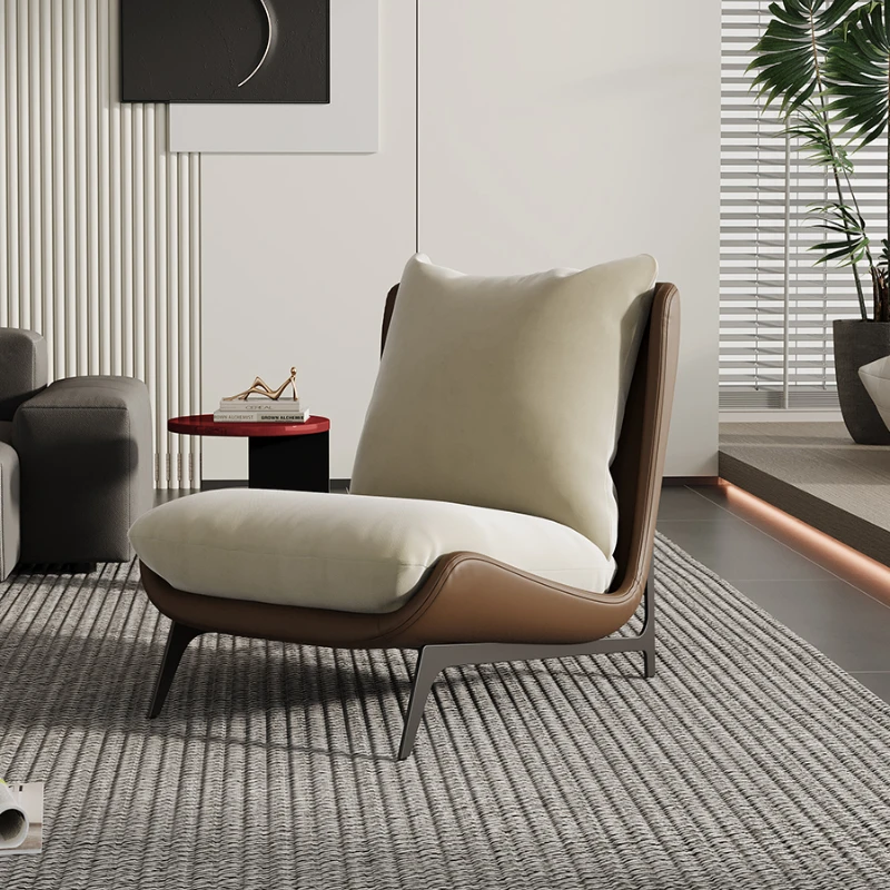 

Minimalist Living Room Sofa Nordic Modern Single Lounge Chairs Couch Cozy Upholstered Cushions Muebles Para El Hogar House Items