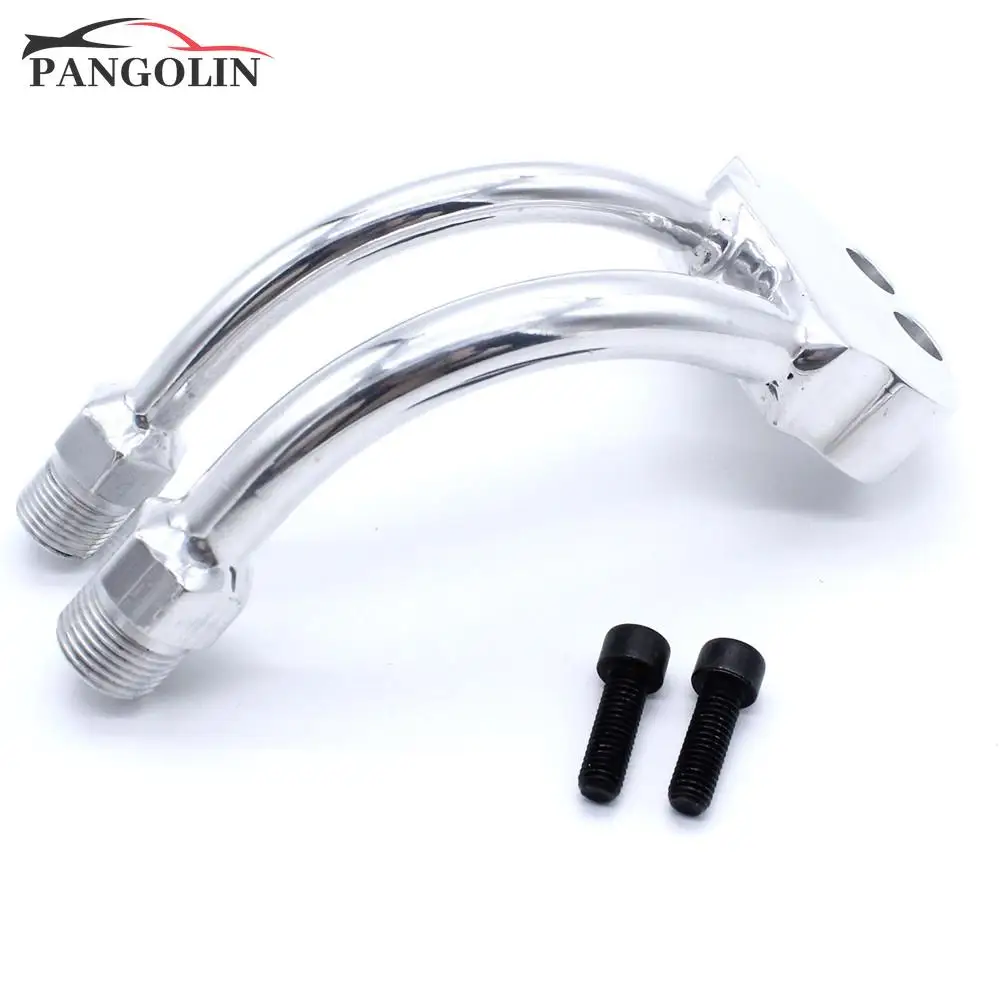 Curved Manifold Replacement For Sanden Sd7b10 7176 Sd7 Style Chrome Air Compressor Manifold