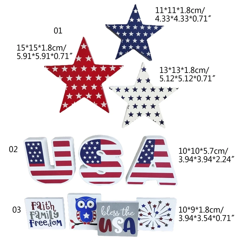 

Деревянное украшение в виде букв США, День Независимости, 4 июля, деревянные поделки