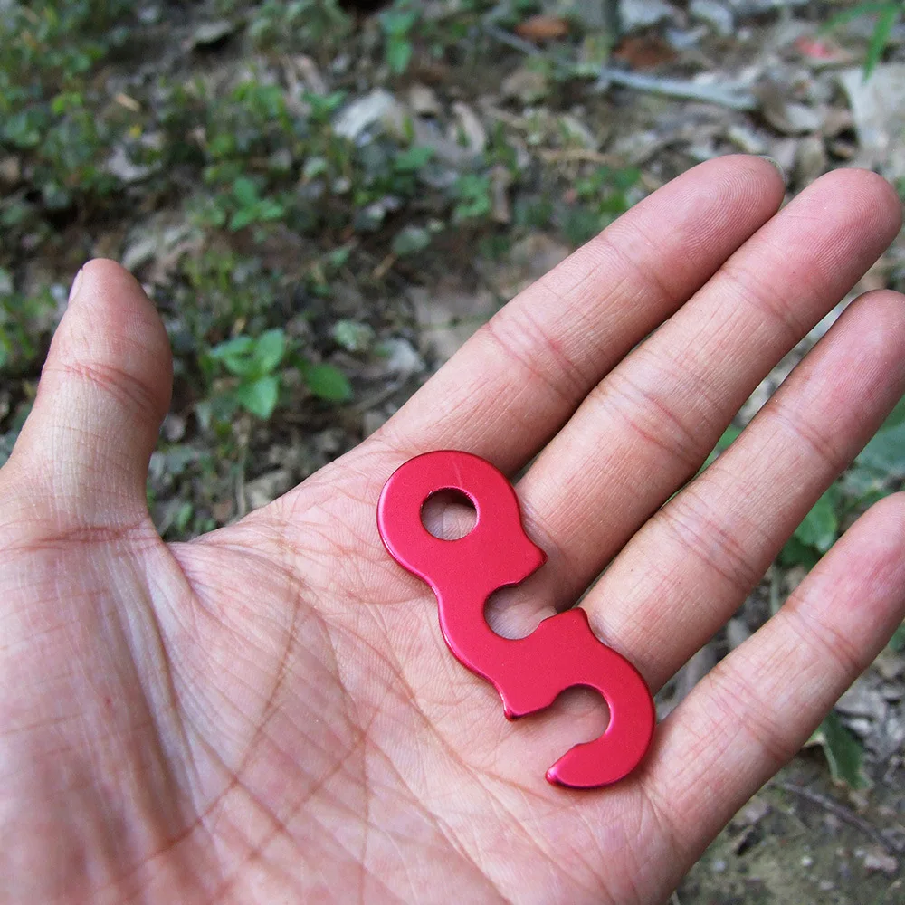 

10 шт./компл. Наружная палатка из парашютного шнура с пряжкой из алюминиевого сплава