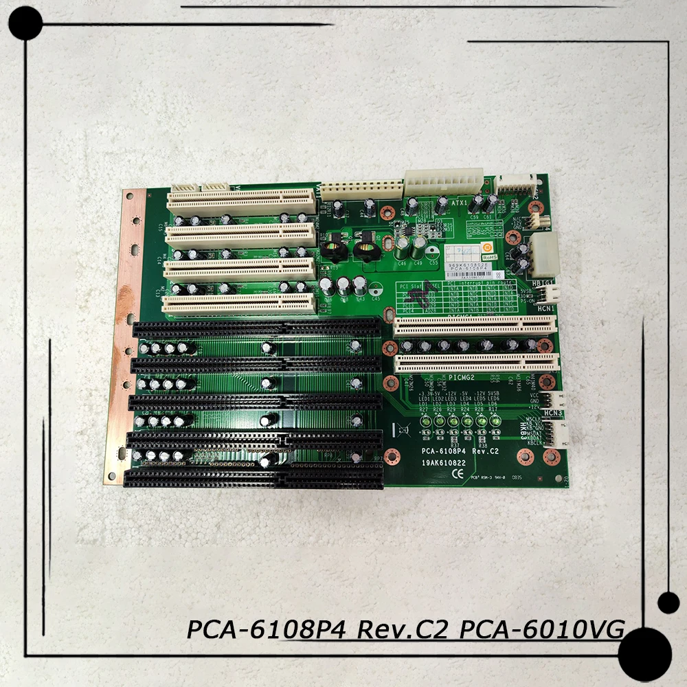 For Advantech IPC-6608 IPC-6908 Industrial Computer Baseplate PCA-6108P4 Rev.C2 PCA-6010VG Before Shipment Perfect Test