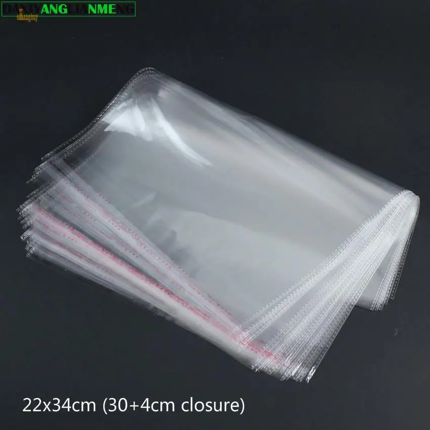 

A4 Size Opp Bag 22x30cm +4cm 8.6" X 11.8" Clear Plastic Christmas Cookie Bags Cellophane Bags With Adhesive For Magazines
