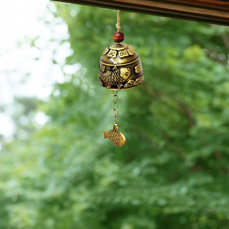 

Arrival Wind Chimes Chinese Dragon Fish Feng Shui Bell Blessing Good Luck Fortune Hanging Decorations Bells Decoration Home