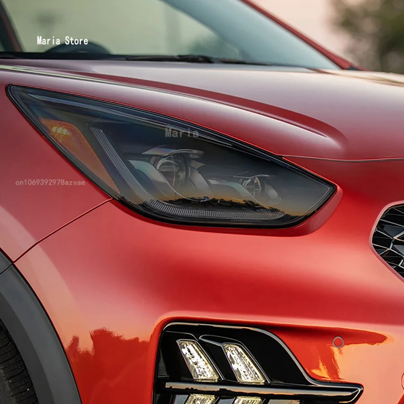 Для Kia Niro 2019-2021 автомобильная передняя фара центральная стойка защитная пленка