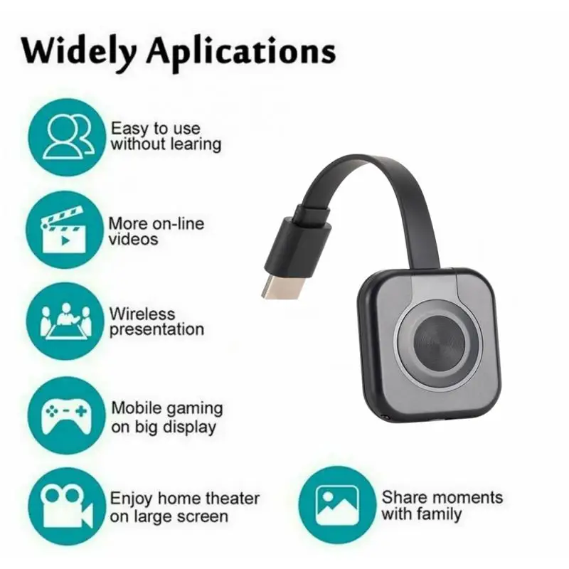 

W13 Miracast Android Dongle Mirascreen Wifi HDMI-compatible Airplay TV Stick Wireless Display Receiver 1080P Media Streamer Adap