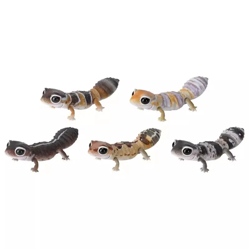 BANDAI биографическая энциклопедия фигурка леопарда толстый хвост ящерица