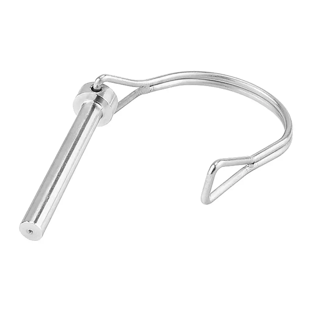 

2Pcs Silver 5x50mm Round Arch Locking Pin Safety Coupler Pin Quick Release