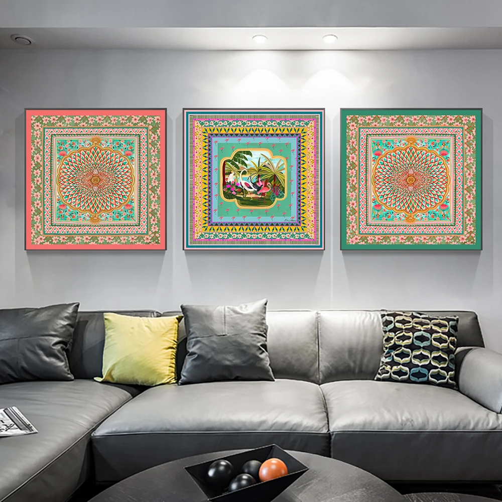 Настенная картина Isha 'Lotus Gate искусство на холсте Индия джайпур город гостиная