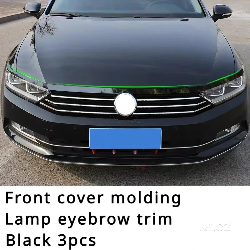 

Для Volkswagen Passat B8 автоматический Стайлинг вариант переднего капота двигателя и переднего фары лампа веко брови накладка 2017-2022