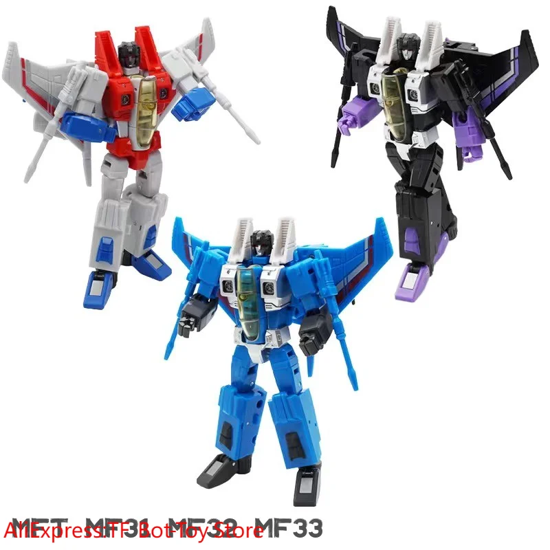 

【IN STOCK】MechFans Toys Transformation MFT MF-31 MF31 MF32 MF33 Starscream Thundercracker Skywarp Mini Action Figure Robot Toys