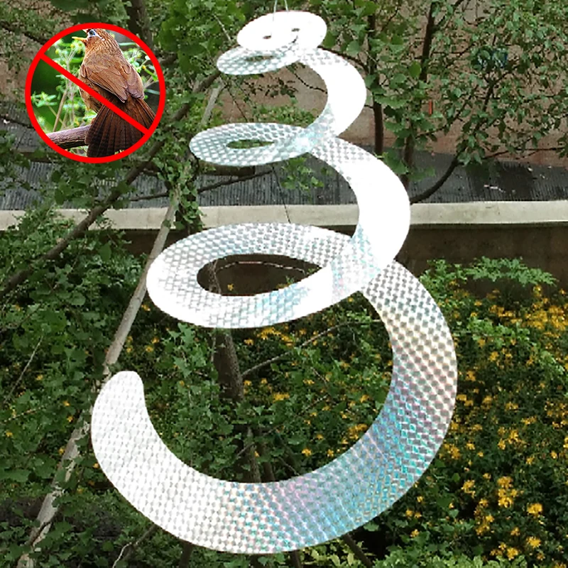 

1PC Bird Scare Tape Reflective Pigeons Ribbon Repellent Tape Deterrent Tapes Discs Control Bird Scarer PVC Pest Control Hot Sale