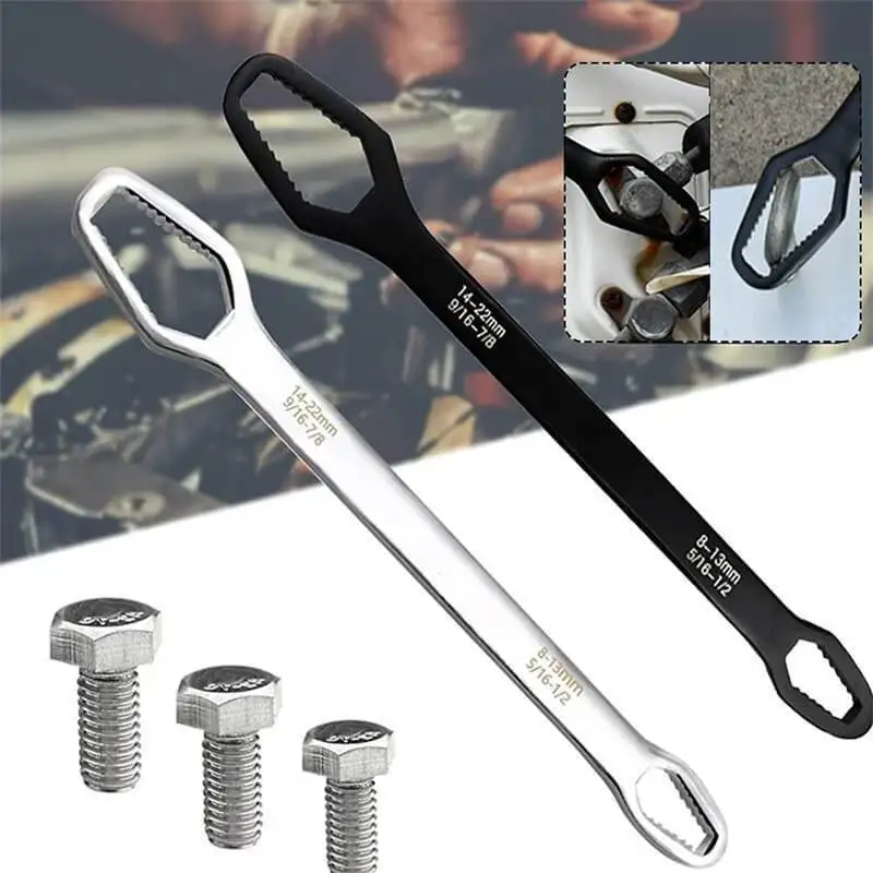 

Universal Torx Wrench 3-17mm 8-22mm 4mm Thickness Self-tightening Adjustable Wrench Board Double-head Torx Spanner Hand Tools
