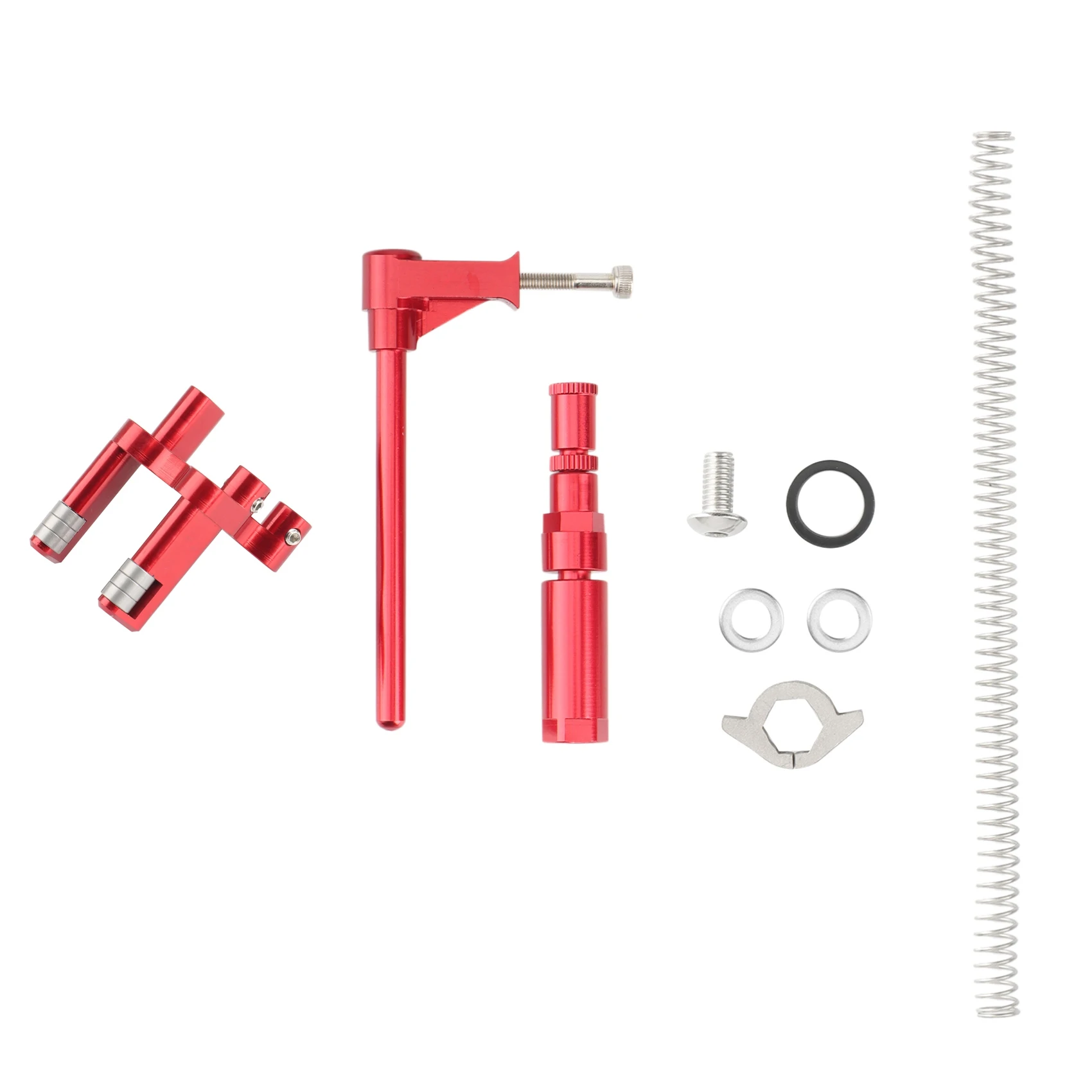 

For Brompton Derailleur Set Chain Pusher Spring Single/Internal 3 Shifting Upgrade Conversion Outer Derailleurs,Red