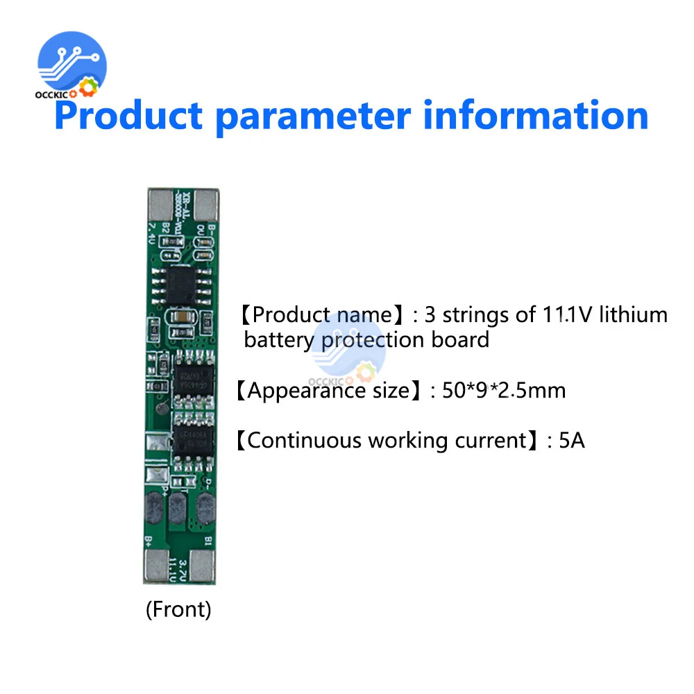 BMS 3S 5A 11 1 V 18650 Защитная плата зарядного устройства для литий-ионного аккумулятора
