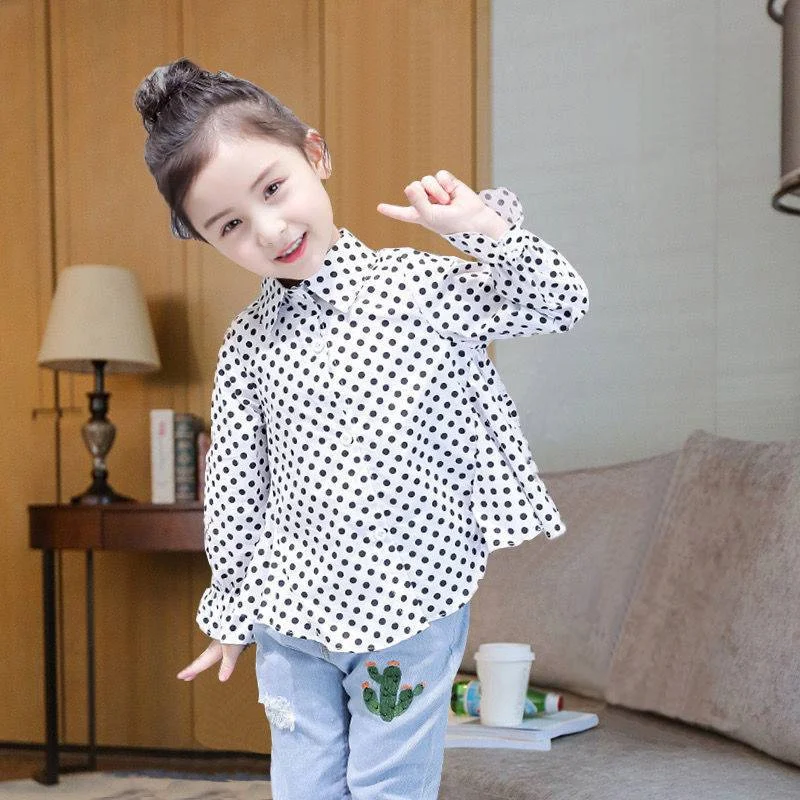 Girls Baby's Coat Blouse Jacket Outwear 2022 Dots Spring Summer Overcoat Top Party Sport Christmas Outfit Children's Clothing