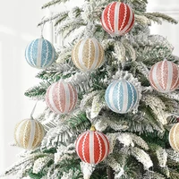 8cm christmas balls unbreakable easy to hang fade resistant shatterproof fine workmanship christmas tree decoration long lasting