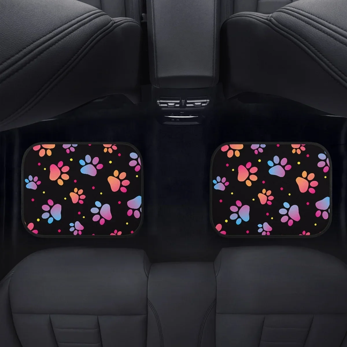 Автомобильный напольный коврик Kawaii с рисунком собачьей лапы грязеотталкивающий