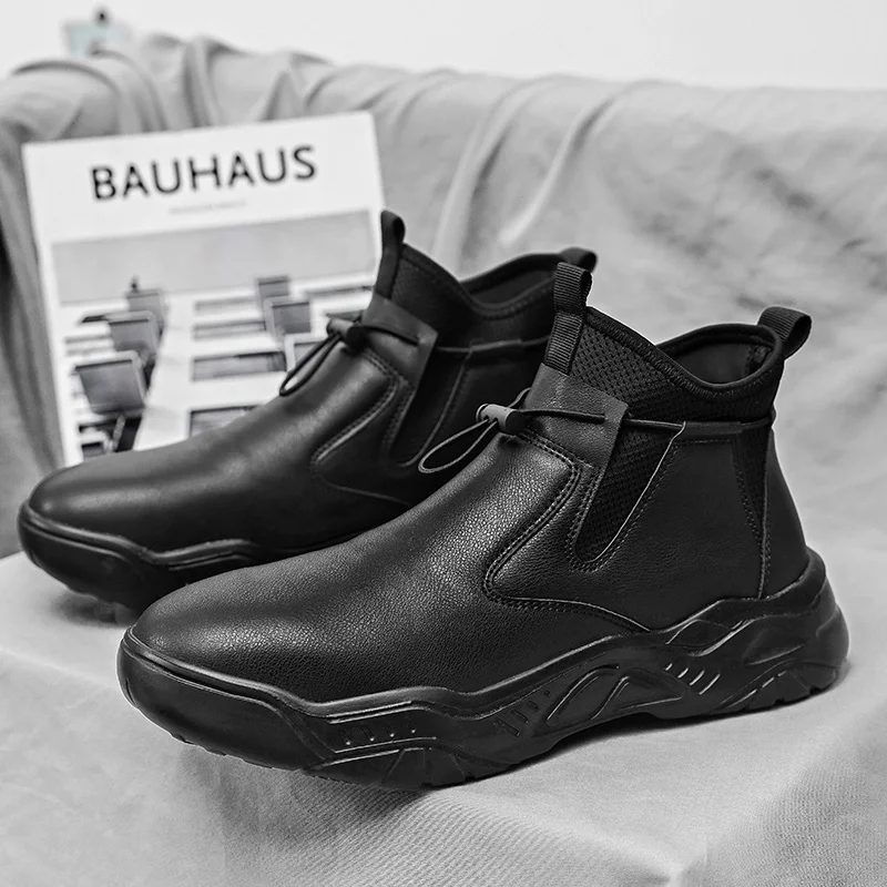 

Shoes Men Sneakers Male Casual Mens Shoes High Top Shoes Black Breathable Shoes Fashion Sports Walking High Top Shoes For Men