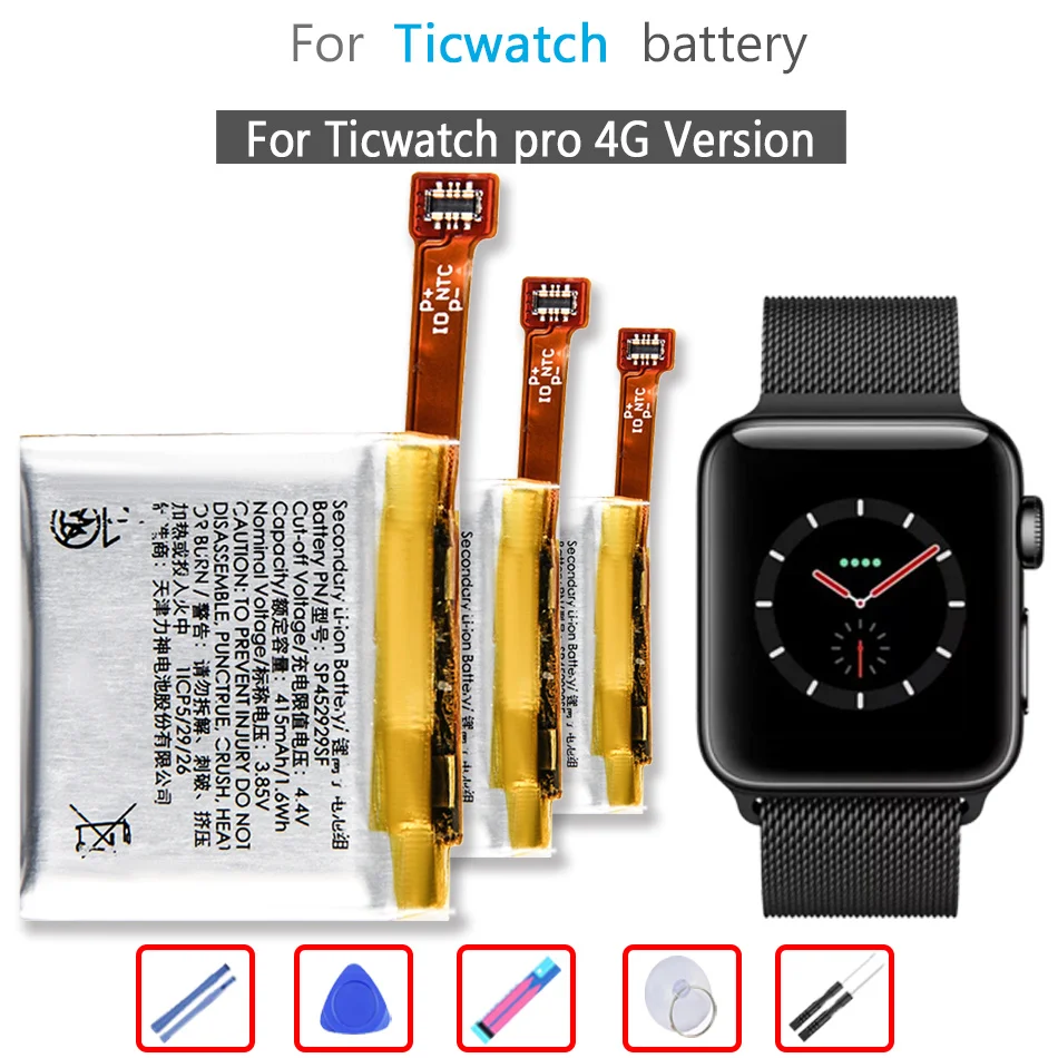 

SP452929SF 415mAh Battery For Ticwatch pro 4G Version/Bluetooth Version Watch