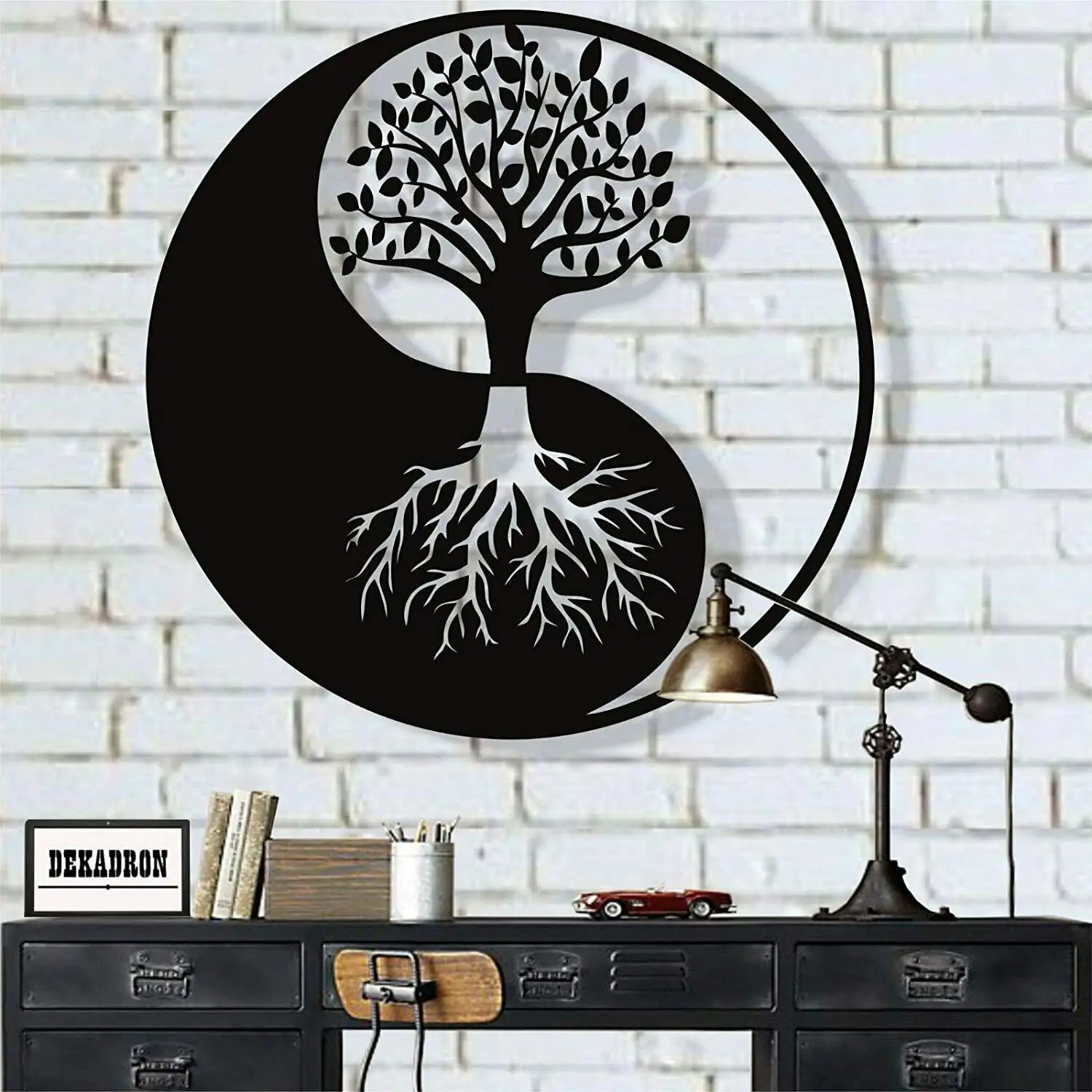 Metal Wall Art, Tree of Life Wall Art, Metal Yin Yang Decor, Metal Wall Décor Living Room/Home Decoration