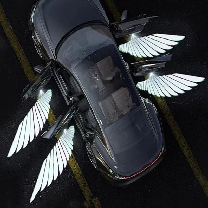 2 шт. светодиодный логотип автомобиля лампа для проектора дверной теневой