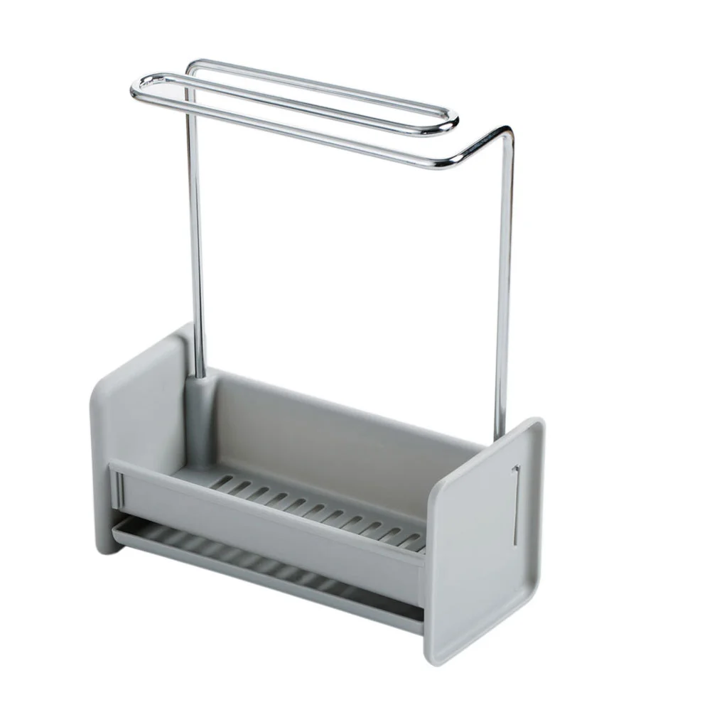 

Holder Sink Dish Sponge Kitchen Rack Caddy Brush Soap Cloth Rag Organizer Hanger Drying Bathroom Storage Bath Shelf Standing