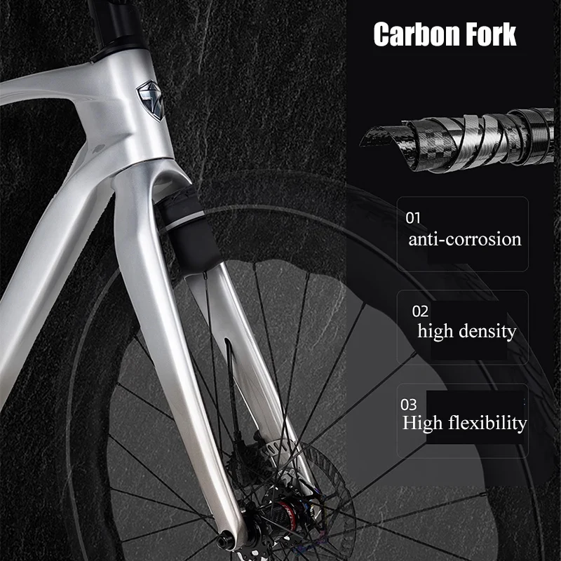 Фото Twitter LTWOO 24S Carbon Gravel V3 Плоский руль Шоссейный велосипед 700*40C Полный гидравлический дисковый тормоз Гибридный велосипед для мужчин и женщин №2